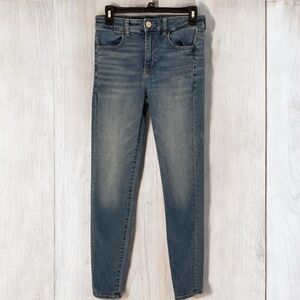 American Eagle Size 6 High Rise Jeggings Next Level Stretch Denim Back to School